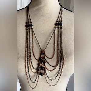 BCBG drop chain necklace